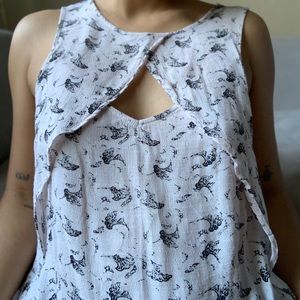 Free People Keyhole Blouse (S)